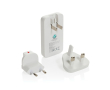 Ultradunne platte oplader met reisstekkers en USB-C 65W kleur wit