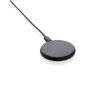 Magnetische draadloze oplader van gerecycled plastic en bamboe, 3-in-1 kleur zwart