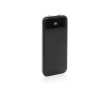 Powerbank met geïntegreerde kabels en digitaal scherm 10.000 mAh kleur zwart