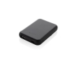 Draadloze magnetische powerbank van gerecycled plastic 5.000 mAh kleur zwart