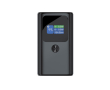 Aluminium powerbank met fast charging en HQ-display 10.000 mAh kleur grijs