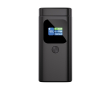 Stevige aluminium powerbank met HD-kleurendisplay 15.000 mAh kleur grijs