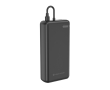 Milieuvriendelijke powerbank voor 2 apparaten met laadindicator 20W kleur zwart