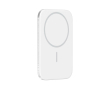 Ultradunne powerbank van 4 mm met draadloos laden 3000 mAh kleur zilver