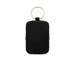 Eco powerbank sleutelhanger met geïntegreerde kabels 2000 mAh kleur zwart