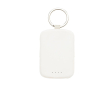 Eco powerbank sleutelhanger met geïntegreerde kabels 2000 mAh kleur wit