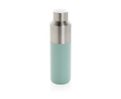 Thermofles van gerecycled staal met lekvrije dop 600ml kleur groen