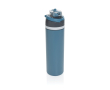 Dubbelwandige fles van gerecycled roestvrij staal 700ml kleur blauw
