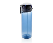 Sportfles van RPET met lekvrij deksel en rietje 800 ml kleur marineblauw