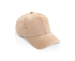 6-panel cap met washed look van gerecycled katoen 270 g/m² kleur beige
