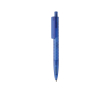 Milieuvriendelijke pen met geometrisch design en Dokumental®-inkt kleur blauw