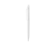 Pen van gerecycled plastic met ultra‑vloeiende blauwe inkt kleur wit