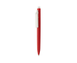Pen van gerecycled plastic met ultra‑vloeiende blauwe inkt kleur rood