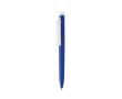 Pen van gerecycled plastic met ultra‑vloeiende blauwe inkt kleur blauw