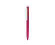 Pen van gerecycled plastic met ultra‑vloeiende blauwe inkt kleur roze
