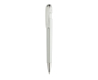 Pen van gerecycled plastic met Dokumental® navulling, blauwe inkt kleur grijs