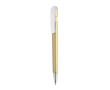 Pen van gerecycled plastic met Dokumental® navulling, blauwe inkt kleur goud