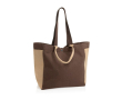 Shopper-weekendertas van gerecycled canvas, 18 L, 400 g/m² kleur bruin