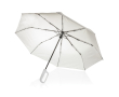 Windbestendige RPET-paraplu met handgreep met clip, Ø97 kleur beige