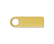 Elegante USB stick met logo met ronde handgreep Compacto Round kleur goud