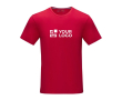 Heren T-shirt GOTS van bio katoen 160 g/m2 Elevate NXT kleur rood