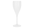 Herbruikbare Tritan® kunststof champagnecoupe 160 ml kleur wit