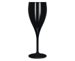 Herbruikbare Tritan® kunststof champagnecoupe 160 ml kleur zwart