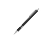 Personaliseerbare aluminium pen met modern design en blauwe inkt kleur zwart