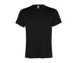 Sportshirt van gerecycled polyester voor mannen 100 g/m2 Roly kleur zwart