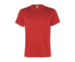 Sportshirt van gerecycled polyester voor mannen 100 g/m2 Roly kleur rood