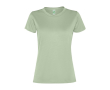 Sportshirt van gerecycled polyester voor vrouwen 100 g/m2 Roly kleur mist groen