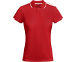 Polyester poloshirt met korte mouwen voor dames, 140 g/m², Roly kleur rood