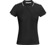 Polyester poloshirt met korte mouwen voor dames, 140 g/m², Roly kleur zwart
