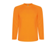 Lang sportshirt van polyester voor mannen 150 g/m2 Roly kleur neon oranje