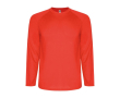 Lang sportshirt van polyester voor mannen 150 g/m2 Roly kleur rood