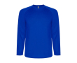 Lang sportshirt van polyester voor mannen 150 g/m2 Roly kleur blauw