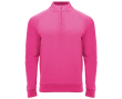 Sportief sweatshirt van polyester met halve rits 200 g/m² Roly kleur neon roze