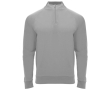Sportief sweatshirt van polyester met halve rits 200 g/m² Roly kleur grijs
