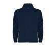 Fleece sweater met volledige rits van polyester 300 g/m2 Roly kleur marineblauw