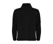 Fleece sweater met volledige rits van polyester 300 g/m2 Roly kleur zwart