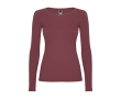 T-shirt voor dames van 100% katoen 160 g/m2 Roly kleur gemarmerd rood