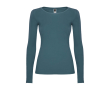 T-shirt voor dames van 100% katoen 160 g/m2 Roly kleur pastel blauw