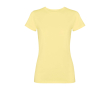 Getailleerd dames T-shirt met korte mouwen 280 g/m² Roly Fiyi kleur geel