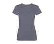 Getailleerd dames T-shirt met korte mouwen 280 g/m² Roly Fiyi kleur donkergrijs