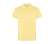 Unisex polo met korte mouwen en gewassen afwerking 200 g/m² - Roly kleur geel