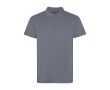 Unisex polo met korte mouwen en gewassen afwerking 200 g/m² - Roly kleur donkergrijs