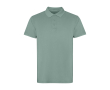 Unisex polo met korte mouwen en gewassen afwerking 200 g/m² - Roly kleur donkergroen