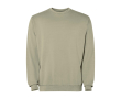 Unisex trui met ronde hals van katoen 250 g/m² Roly Jaya kleur khaki