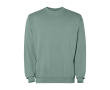 Unisex trui met ronde hals van katoen 250 g/m² Roly Jaya kleur donkergroen