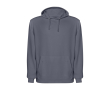 Unisex hoodie met gewassen look 250 g/m² Roly Kenia kleur donkergrijs